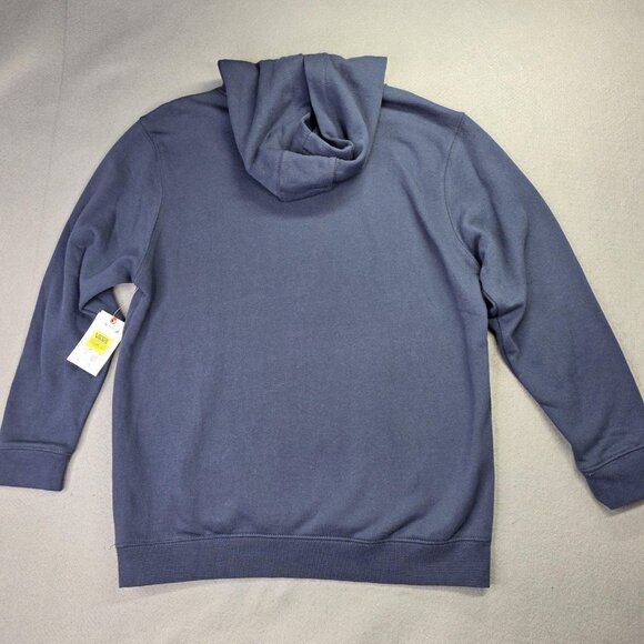 Vans x Peanuts Hoodie Womens XL Unisex Blue Snoopy Charlie Brown Christmas NEW - Picture 11 of 11